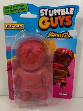 Stumble Guys Monster Flex Ruby Cupid Super Stretchy Figure Toy 5” New